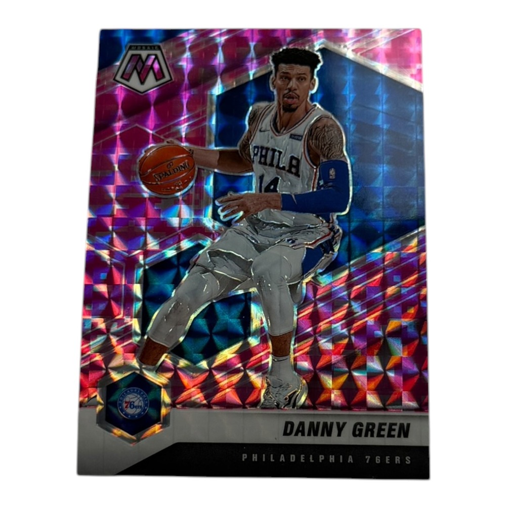 2020-21 Panini Mosaic Danny Green Pink Camo Prizm Refractor #144 Philadelphia